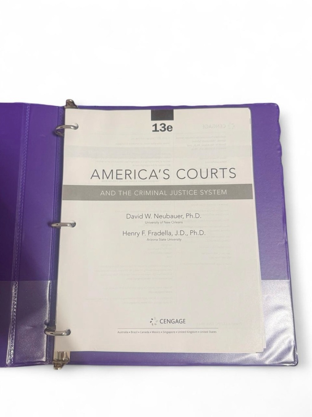 America's Courts and the Criminal Justice System 13th Edition